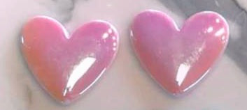 Irridescent Gloss Heart Cabs