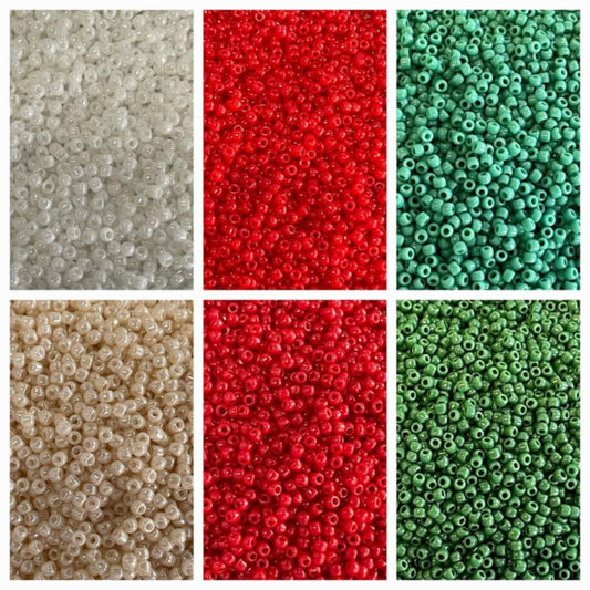 CHRISTMAS TOHO SEED BEAD BUNDLE