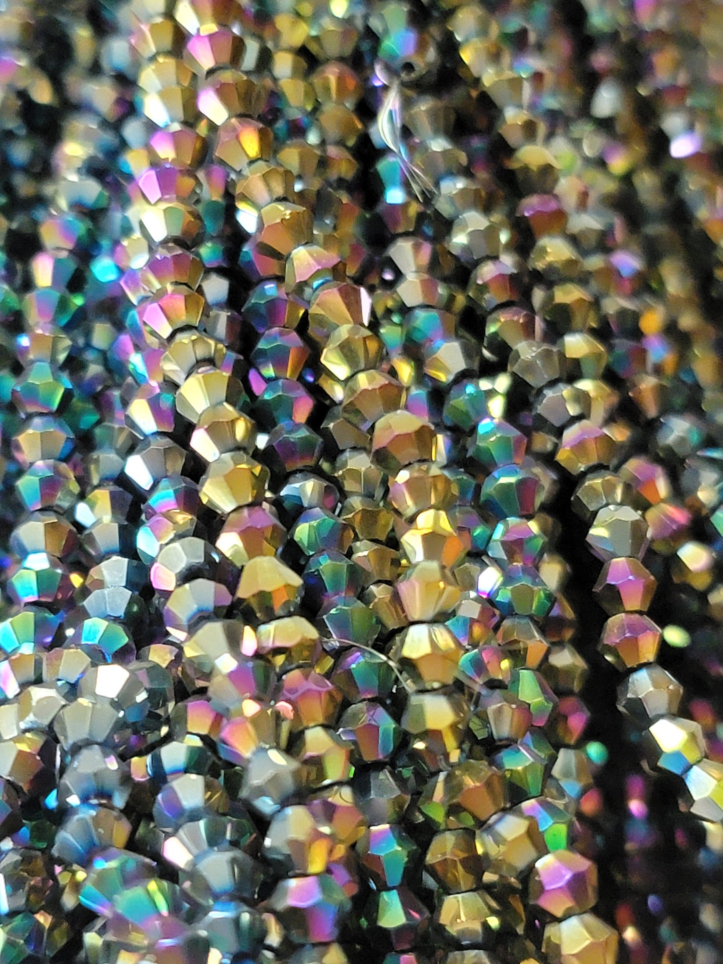 (4mm) Bicone Edging Beads