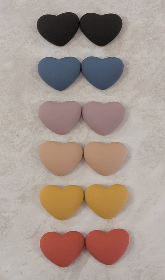 Small Matte Heart Cabs