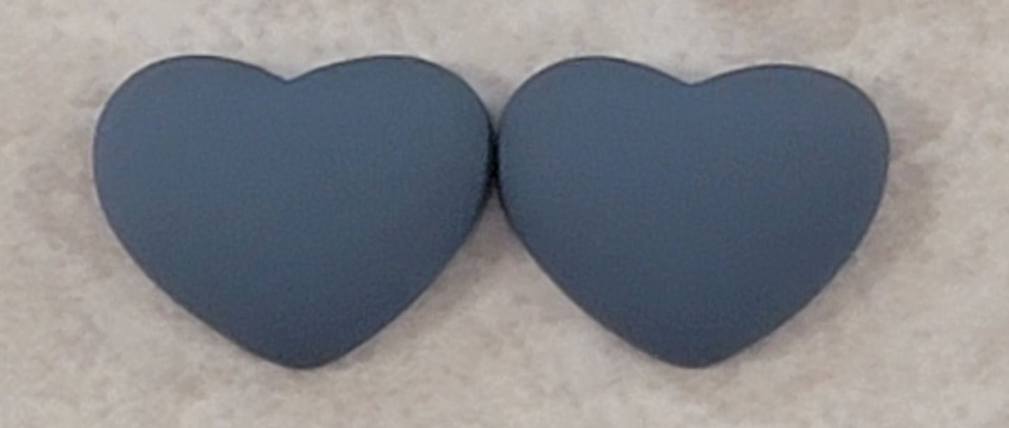 Small Matte Heart Cabs