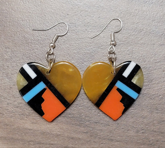 Heart Resin Inlays