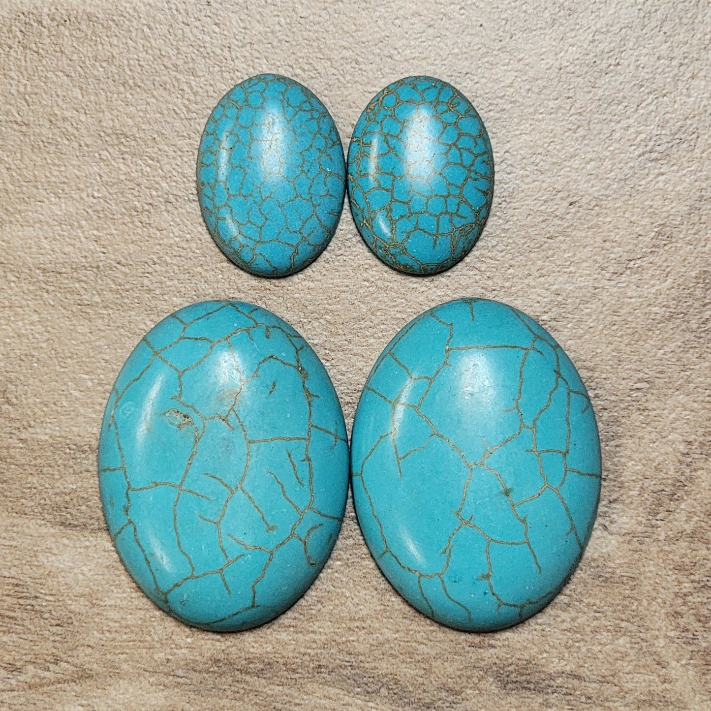 Ovale Türkis Cabochons