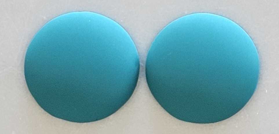 Große, runde, matte Cabochons