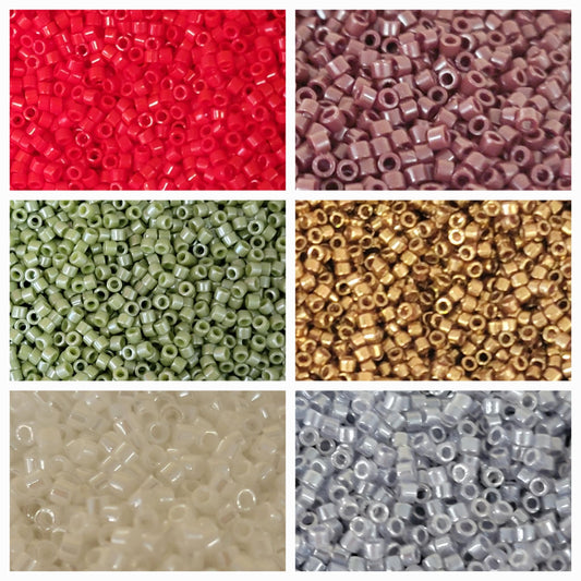 CHRISTMAS DELICA SEED BEAD BUNDLE