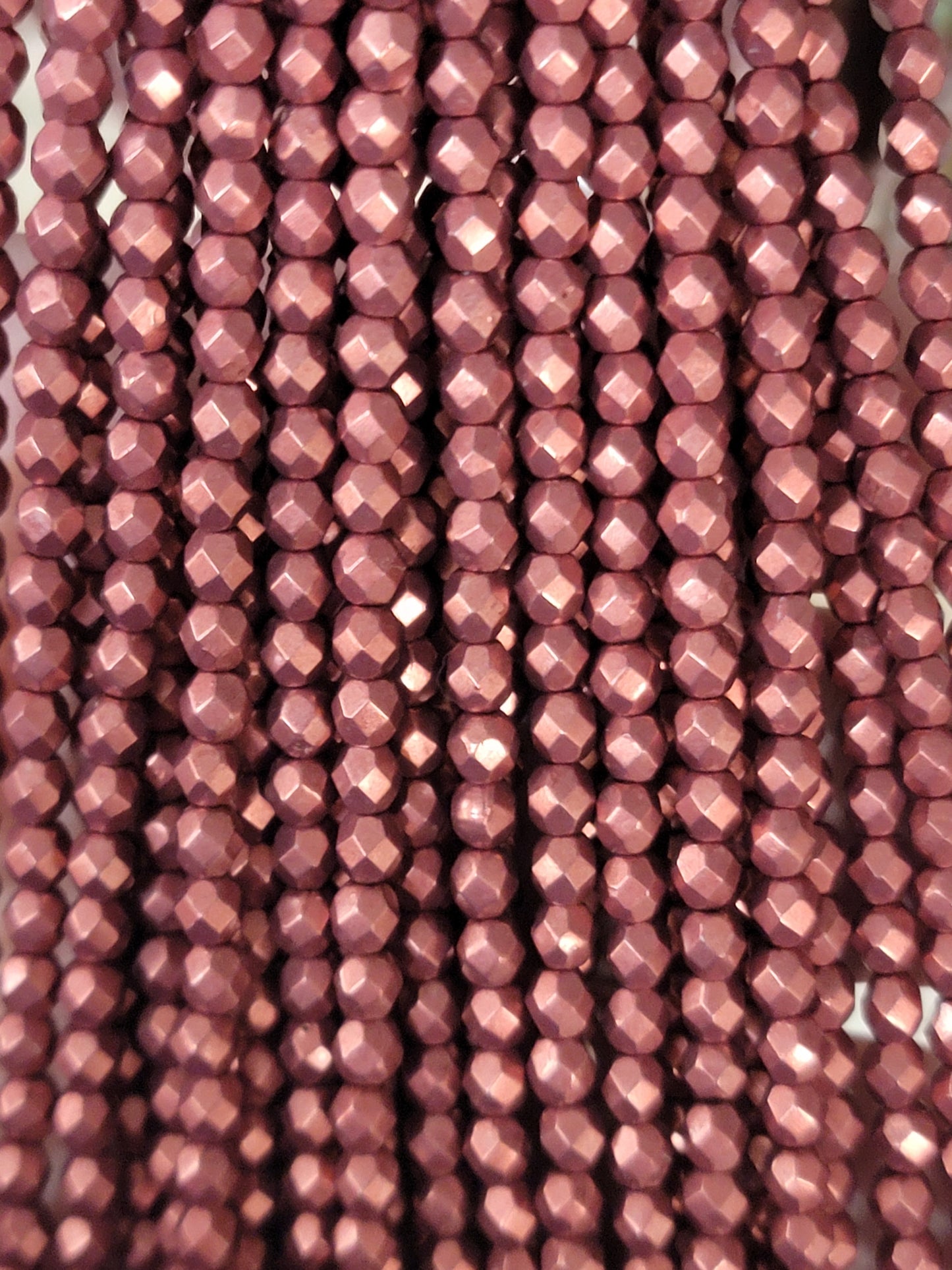 (4mm) Fire Polish Edging Beads