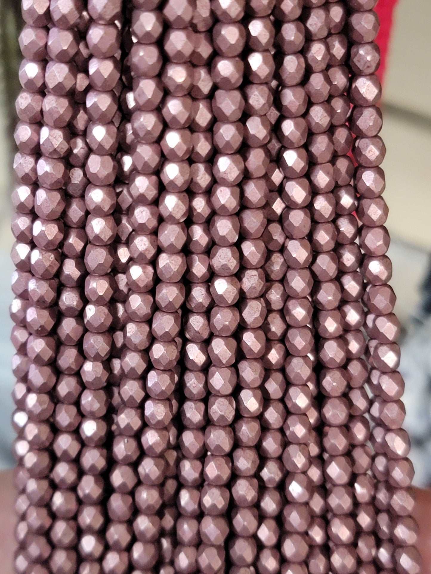 (4mm) Fire Polish Edging Beads