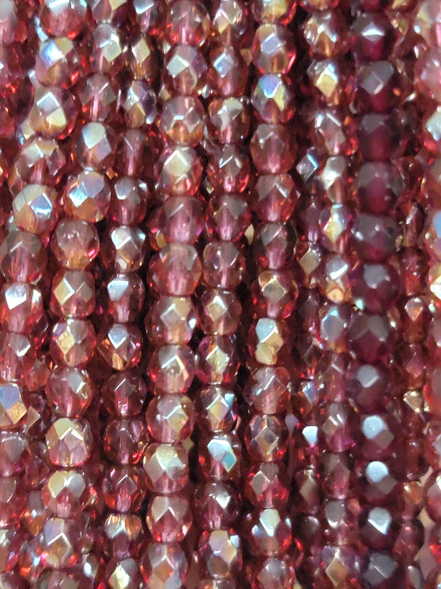 (4mm) Fire Polish Edging Beads