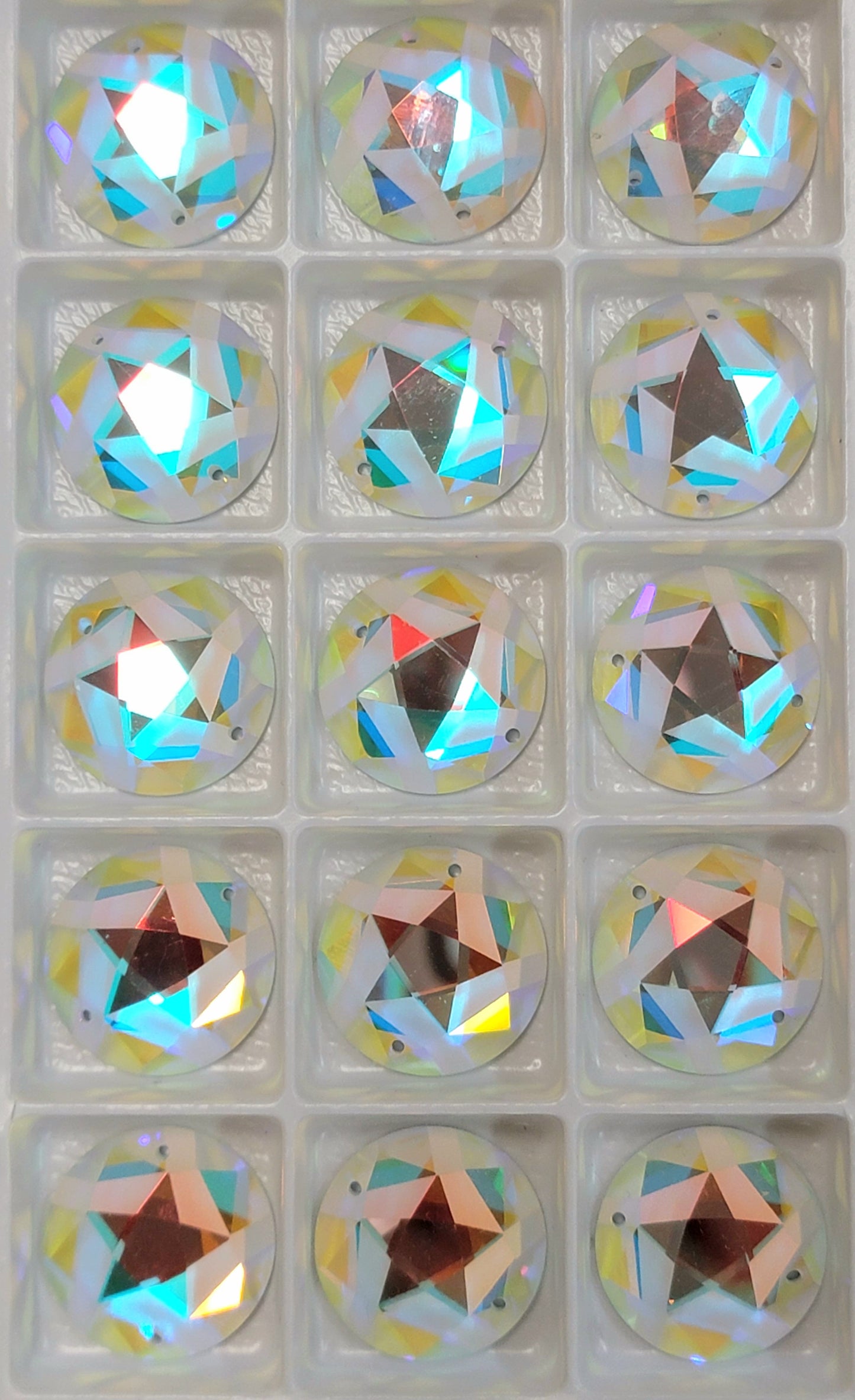 Round Star Design Crystals