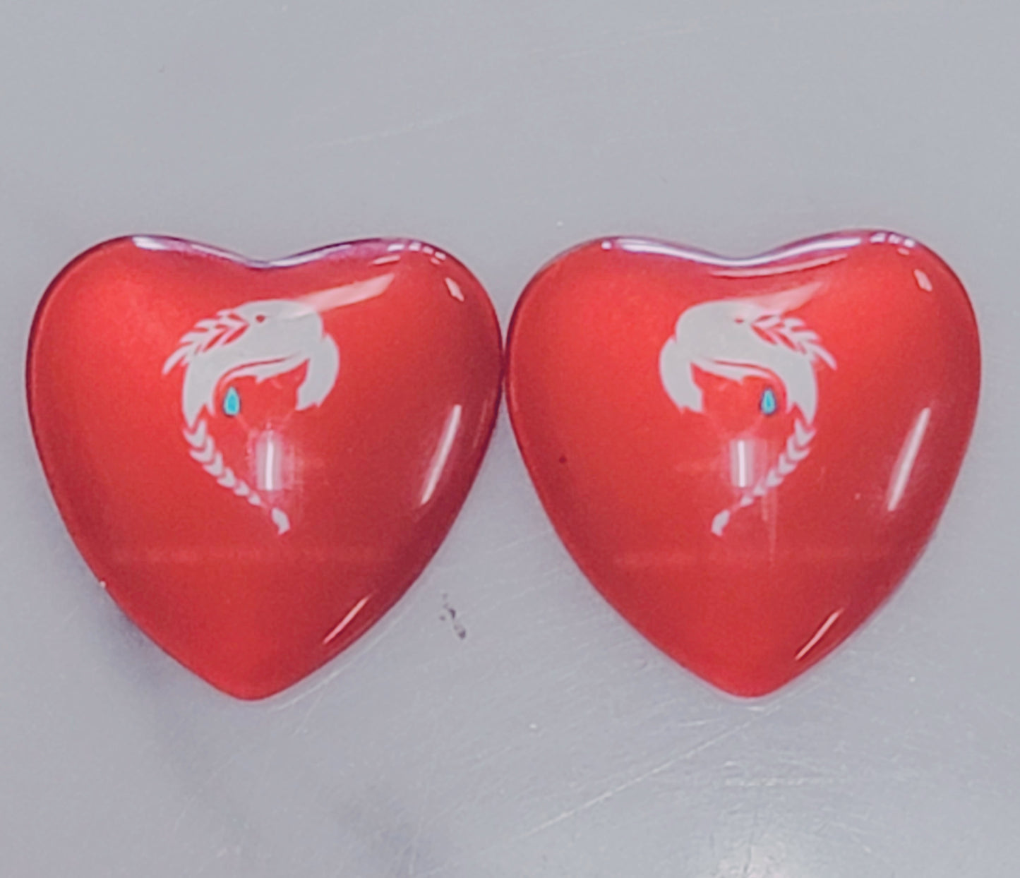 MMIW Dedication Heart Glass Cabs