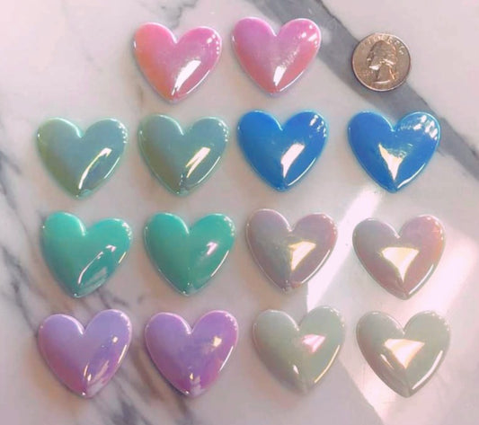 Irridescent Gloss Heart Cabs